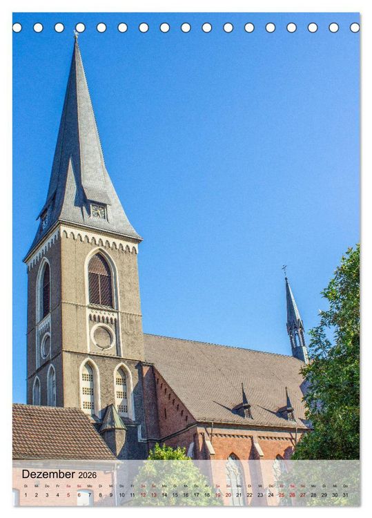 Produktbild: Historisches Duisburg (Tischkalender 2026 DIN A5 hoch), CALVENDO Monatskalender