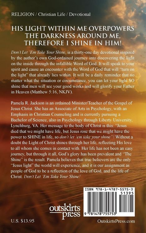 Produktbild: Don't Let 'Em Take Your Shine! A 31-Day Devotional Inside the Glorious Light