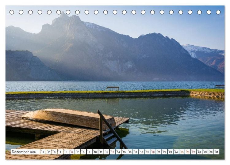 Produktbild: Ein Fr&uuml;hling am Traunsee - Vertr&auml;umte Ansichten (Tischkalender 2026 DIN A5 quer), CALVENDO Monatskalender