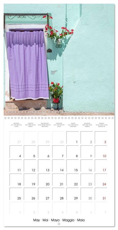 Produktbild: Doors of Burano (Wall Calendar 2026 12 &times; 12 Inch) CALVENDO 12 Month Wall Calendar