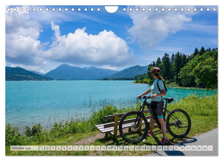 Produktbild: Der Tegernsee - Urlaubsparadies Bayerische Voralpen (Wandkalender 2026 DIN A4 quer), CALVENDO Monatskalender
