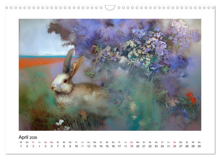 Produktbild: Das blau-violette Jahr (Wandkalender 2026 DIN A3 quer), CALVENDO Monatskalender