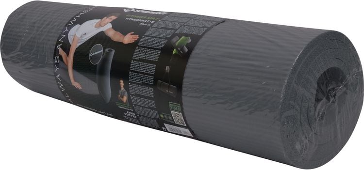 Produktbild: Schildkr&ouml;t 960261 - Fitnessmatte 10 mm, 183x61x1cm, mit Tragegurt, Syntetikkautschuk, grau