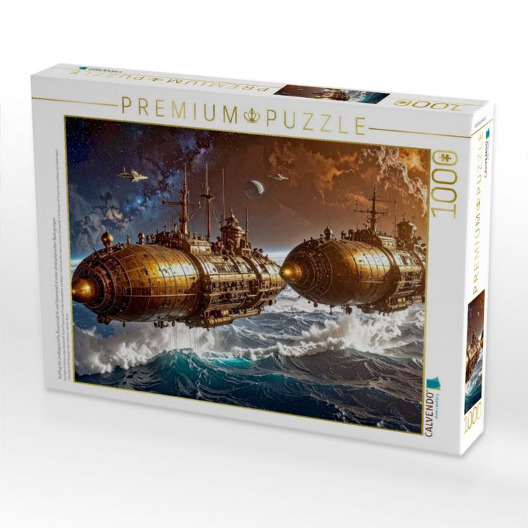 Produktbild: CALVENDO Puzzle Testflug der Zwillingsschiffe Steamcraft IV und Steamcraft V unter atmosph&auml;rischen Bedingungen | 1000 Teile Lege-Gr&ouml;&szlig;e 64x48cm Foto-Pu