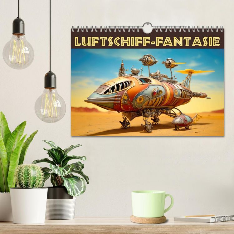 Produktbild: Luftschiff-Fantasie (Wandkalender 2026 DIN A4 quer), CALVENDO Monatskalender