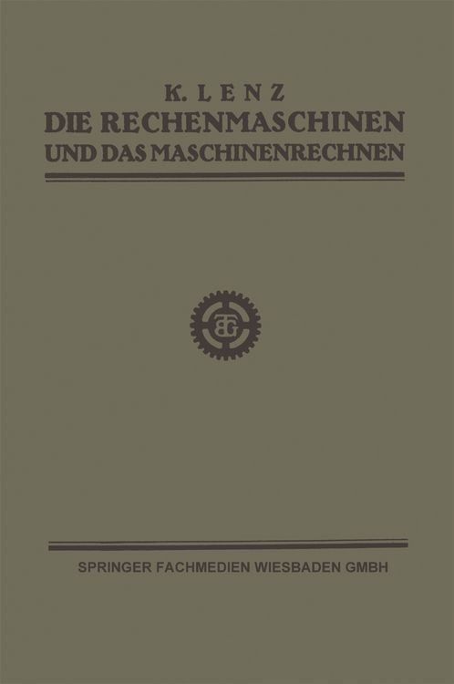 Produktbild: Die Rechenmaschinen und das Maschinenrechnen