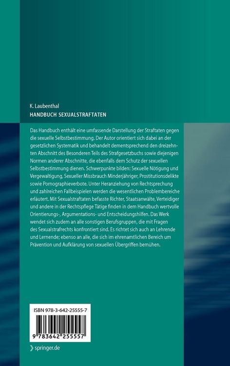 Produktbild: Handbuch Sexualstraftaten