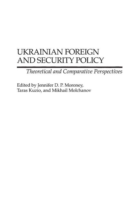 Produktbild: Ukrainian Foreign and Security Policy