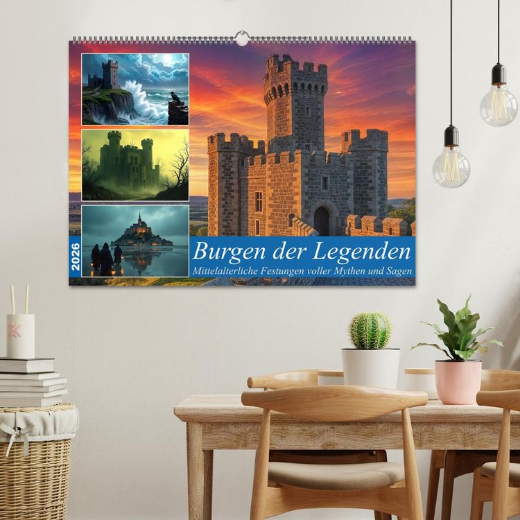 Produktbild: Burgen der Legenden (Wandkalender 2026 DIN A2 quer), CALVENDO Monatskalender