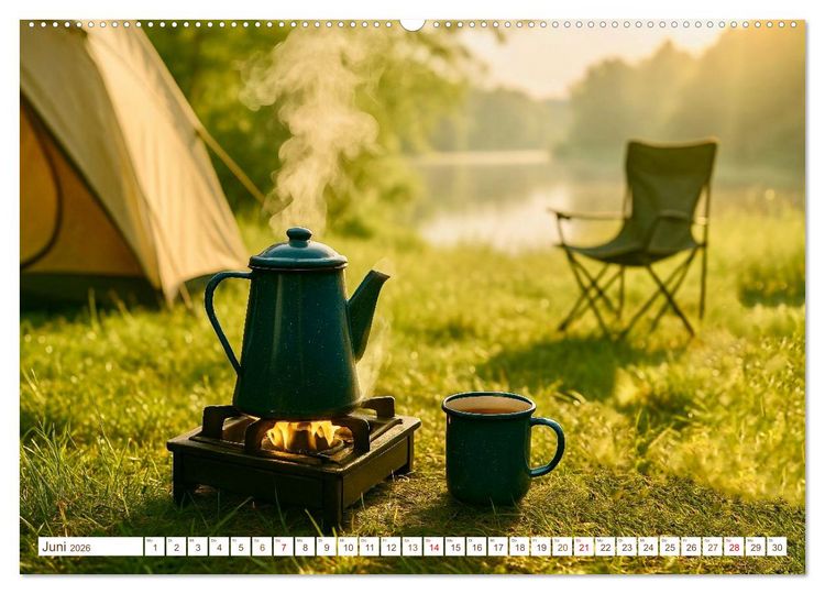 Produktbild: Hei&szlig;er Kaffee (Wandkalender 2026 DIN A2 quer), CALVENDO Monatskalender