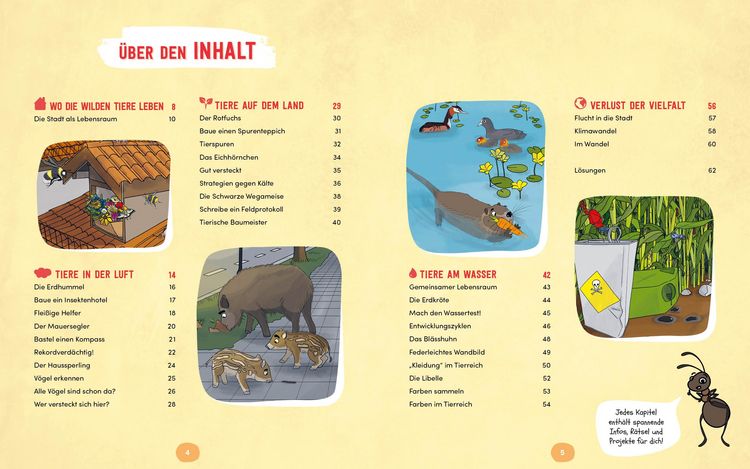 Produktbild: Wilde Tiere in der Stadt &ndash; Das Natur-Mitmachbuch
