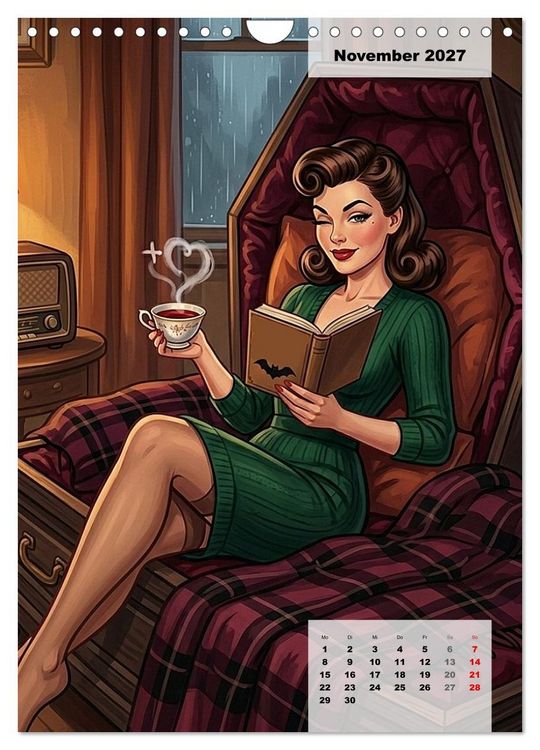Produktbild: Vampir-Girls (Wandkalender 2027 DIN A4 hoch), CALVENDO Monatskalender
