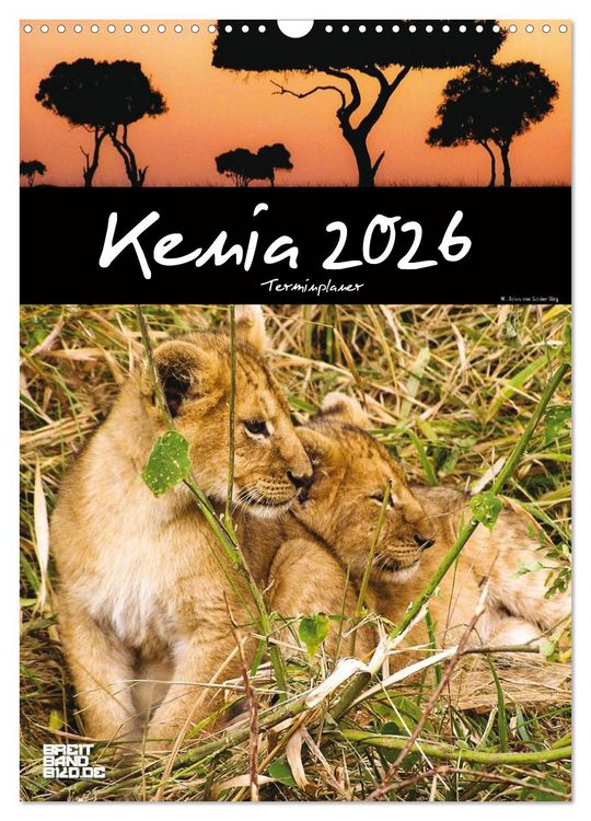 Produktbild: Kenia &ndash; Terminplaner (Wandkalender 2026 DIN A3 hoch), CALVENDO Monatskalender