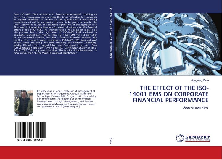 Produktbild: The Effect Of The Iso-14001 Ems On Corporate Financial Performance