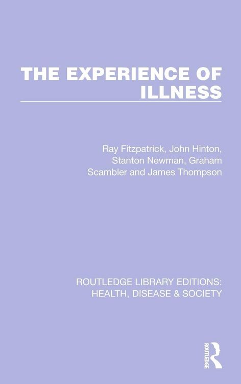 Produktbild: The Experience of Illness