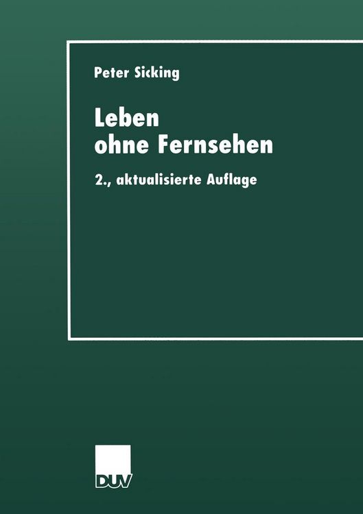 Produktbild: Leben ohne Fernsehen