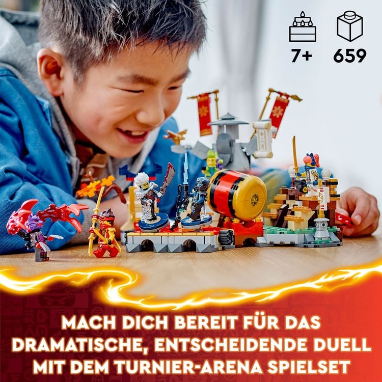 Produktbild: LEGO NINJAGO Turnier-Arena, Abenteuer-Spielzeug mit 6 Minifiguren 71818