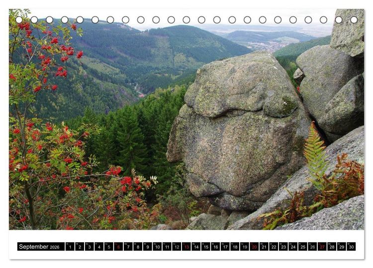 Produktbild: Nationalpark Harz Unber&uuml;hrte Natur und beschauliche St&auml;dte (Tischkalender 2026 DIN A5 quer), CALVENDO Monatskalender