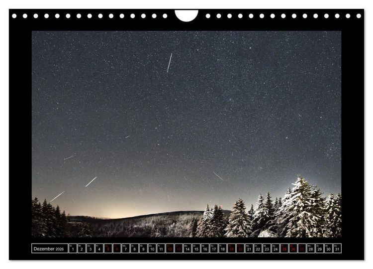 Produktbild: Astro-Kalender - Deep Sky und Landschaften (Wandkalender 2026 DIN A4 quer), CALVENDO Monatskalender
