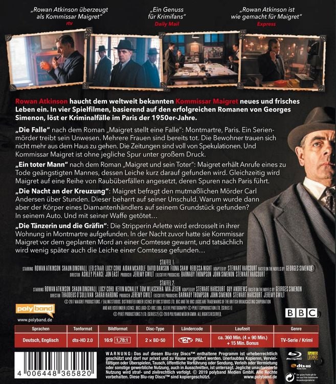 Produktbild: Kommissar Maigret - Die komplette Serie [2 BRs]