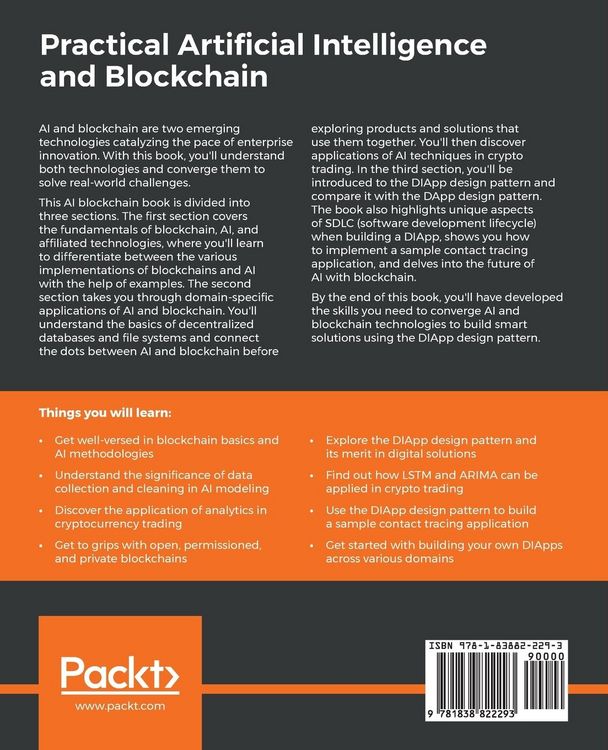 Produktbild: Practical Artificial Intelligence and Blockchain