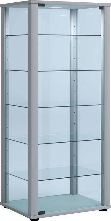Produktbild: Holz Glas Stand Vitrine Sammelvitrine Kavisa L