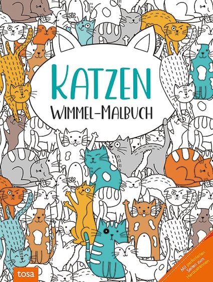Produktbild: Katzen &ndash; Wimmel-Malbuch