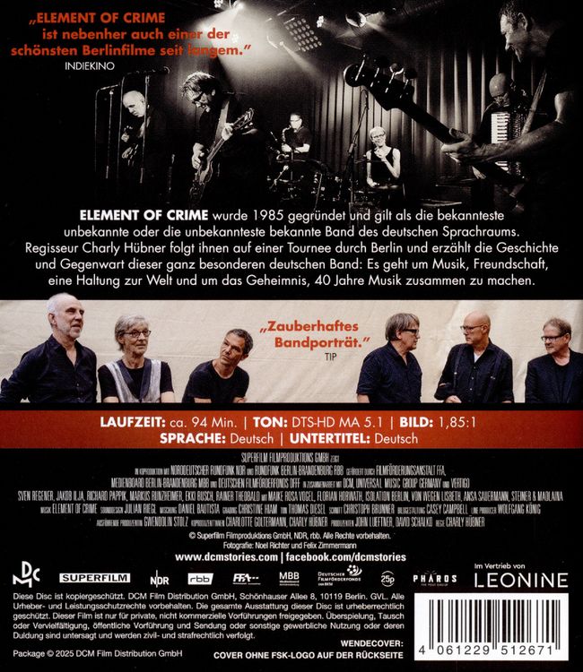Produktbild: Element of Crime - Wenn es dunkel und kalt wird in Berlin