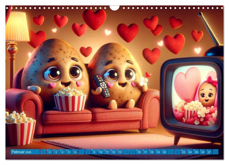 Produktbild: Couch Potatoes: Ein Jahr voll Komfort und Spa&szlig; (Wandkalender 2026 DIN A3 quer), CALVENDO Monatskalender