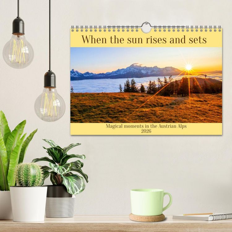 Produktbild: When the sun rises and sets (Wall Calendar 2026 DIN A4 landscape), CALVENDO 12 Month Wall Calendar