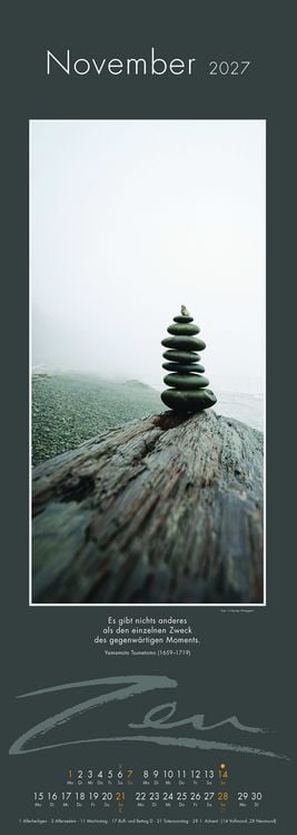Produktbild: Zen-Kalender 2027