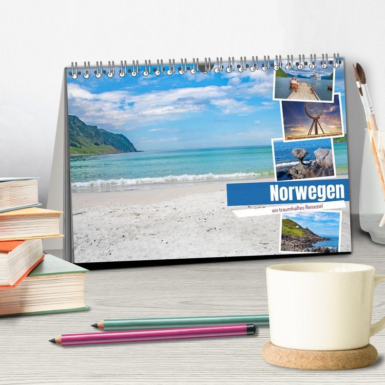Produktbild: Norwegen - ein traumhaftes Reiseziel (Tischkalender 2026 DIN A5 quer), CALVENDO Monatskalender