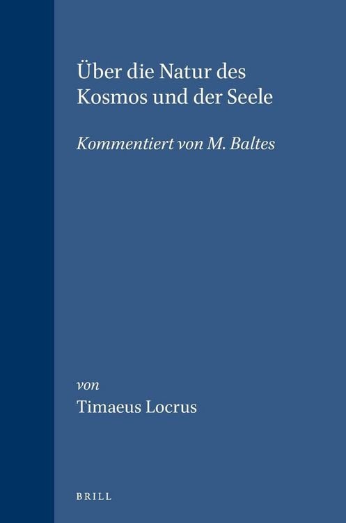 Produktbild: &Uuml;ber Die Natur Des Kosmos Und Der Seele