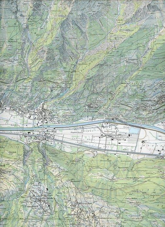 Produktbild: Swisstopo 1 : 25 000 Raron