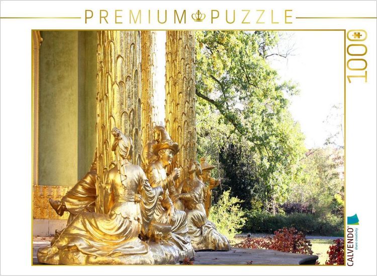 Produktbild: CALVENDO Puzzle Figuren am Chinesischen Teehaus im Park von Schloss Sanssouci | 1000 Teile Lege-Gr&ouml;&szlig;e 64x48cm Foto-Puzzle f&uuml;r gl&uuml;ckliche Stunden