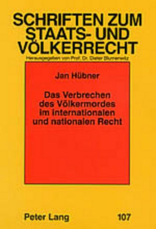 Produktbild: Das Verbrechen des Voelkermordes im internationalen und nationalen Recht