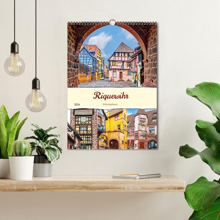 Produktbild: Riquewihr - Urlaubsplaner (Wandkalender 2026 DIN A3 hoch), CALVENDO Monatskalender