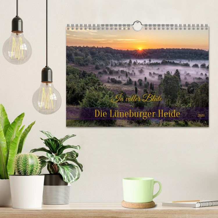 Produktbild: Die L&uuml;neburger Heide - In voller Bl&uuml;te (Wandkalender 2026 DIN A4 quer), CALVENDO Monatskalender