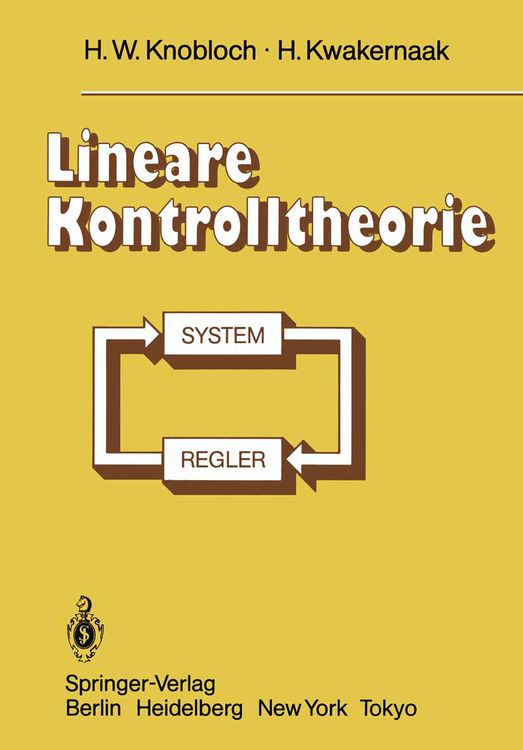Produktbild: Lineare Kontrolltheorie