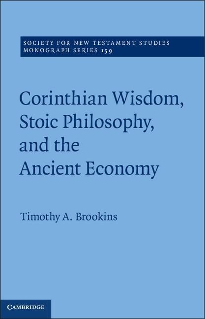 Produktbild: Corinthian Wisdom, Stoic Philosophy, and the Ancient Economy
