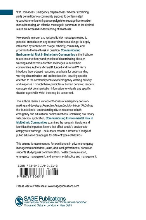 Produktbild: Communicating Environmental Risk in Multiethnic Communities