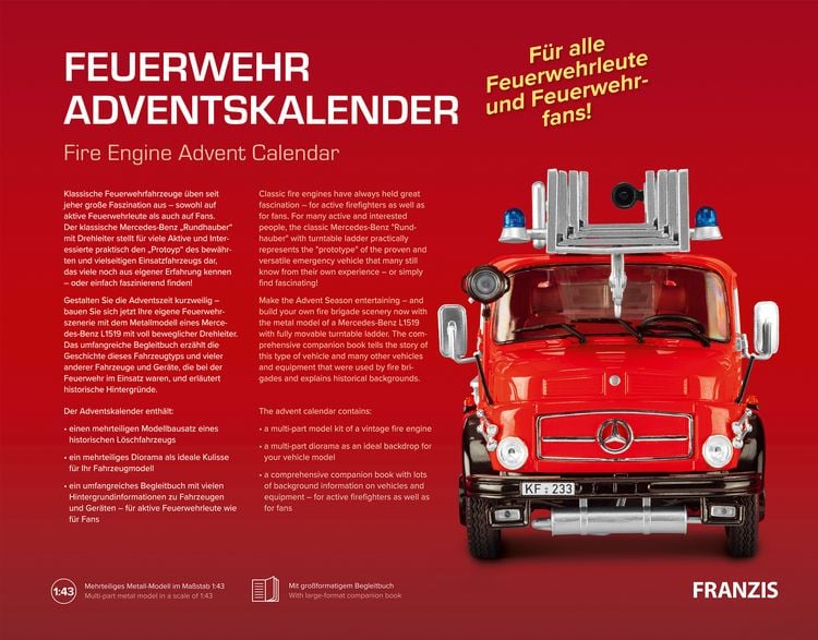 Produktbild: FRANZIS 67206 - Feuerwehr Adventskalender