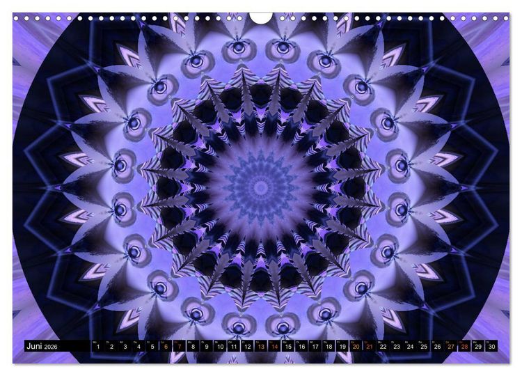 Produktbild: Energie - Mandalas, Spiritualit&auml;t durch die Farbe Lila (Wandkalender 2026 DIN A3 quer), CALVENDO Monatskalender