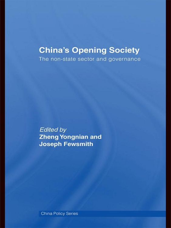 Produktbild: China's Opening Society