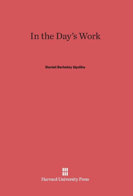 Produktbild: In the Day's Work