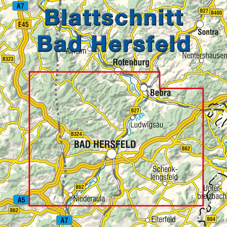 Produktbild: Bad Hersfeld - Rad- u. Wanderkarte
