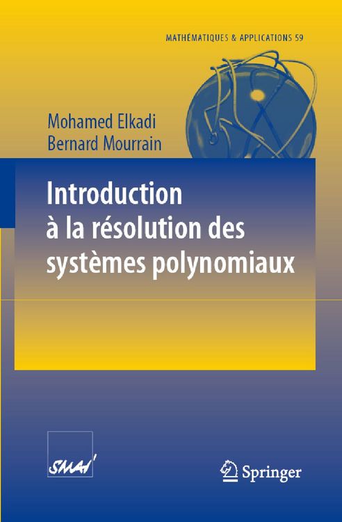 Produktbild: Introduction &agrave; la r&eacute;solution des syst&egrave;mes polynomiaux