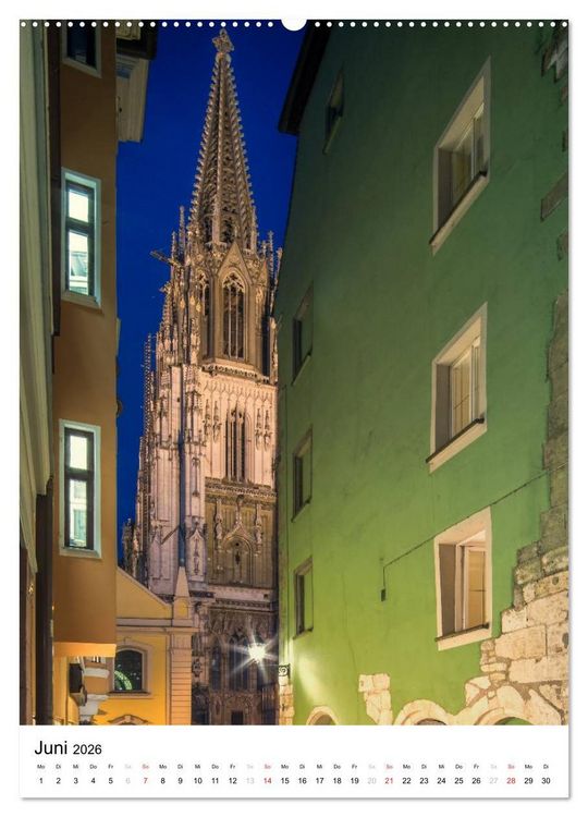 Produktbild: Regensburg &ndash; Perle der Oberpfalz (Wandkalender 2026 DIN A2 hoch), CALVENDO Monatskalender