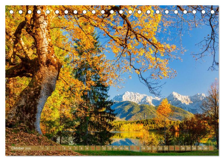 Produktbild: Vom Gebirge bis zum Meer, Alpen/Erzgebirge - Mitteldeutschland - K&uuml;ste (Tischkalender 2026 DIN A5 quer), CALVENDO Monatskalender