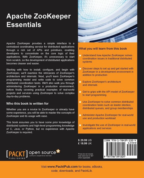 Produktbild: Apache ZooKeeper Essentials